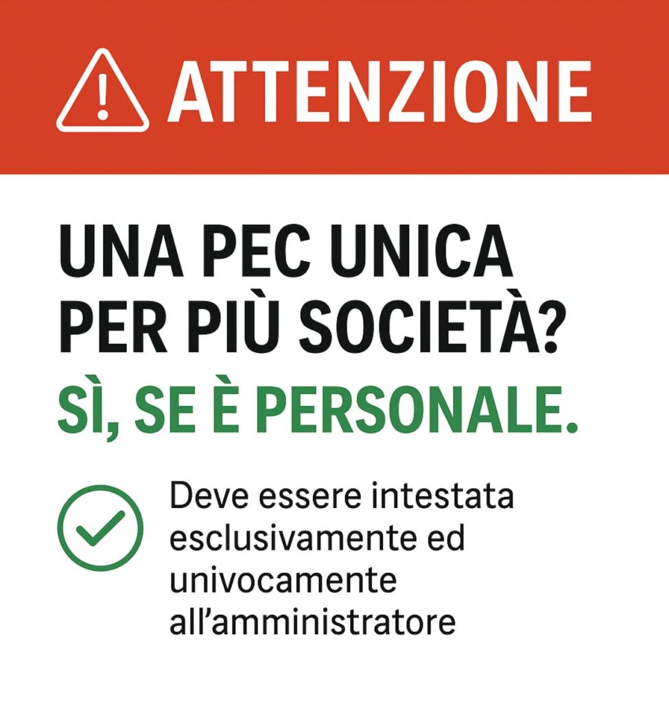PEC dell'amministratore obbligatoria al Registro Imprese